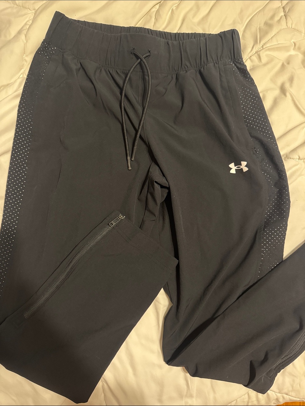 Under Armour Black Women's Training Joggers with Dot-Accent Panels
